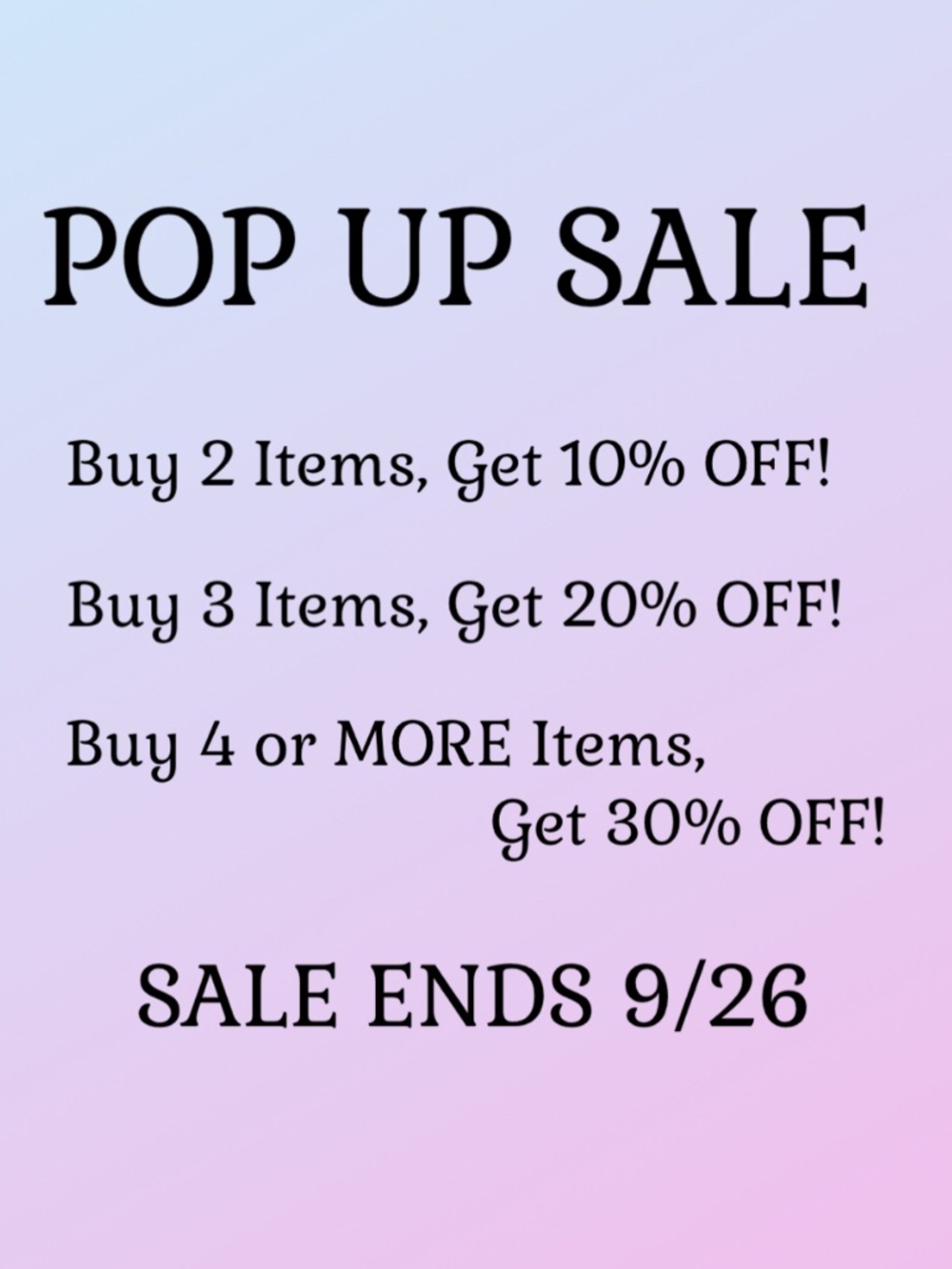 🌻POP UP SALE🌻